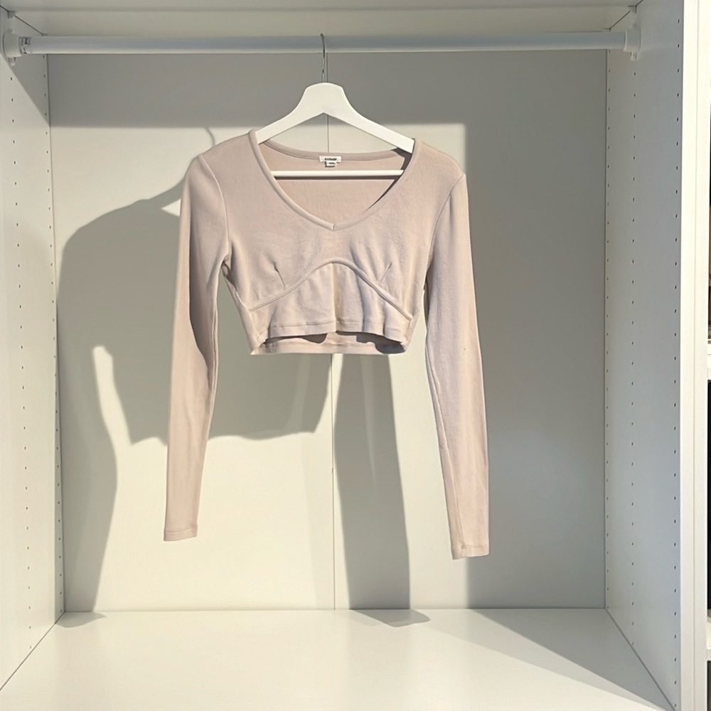 Long sleeve crop top